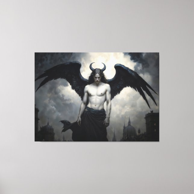 Dark Angel Lucifer Canvastryck (Framsida)
