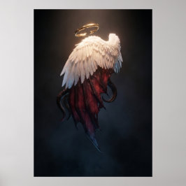 Dark Angel Wings Wall Art – Heavenly & Fallen  Poster