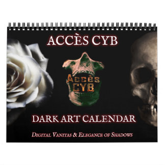 Dark Art Wall Calendar – Horizontal Format Kalender