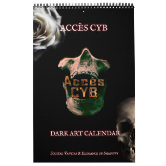 Dark Art Wall Calendar – Vertical Format Kalender