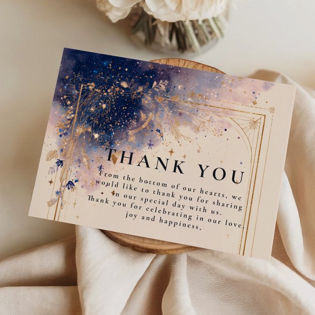 Dark Astrology Wedding Tack Kort (Skapare uppladdad)