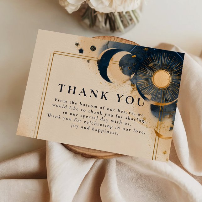 Dark Astrology Wedding Tack Kort (Skapare uppladdad)