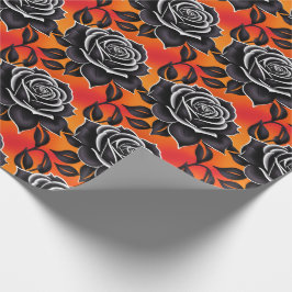 Dark Black Roses With White Outlines  Presentpapper