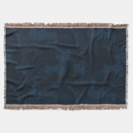 Dark Blue Camo Abstract Filt