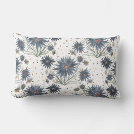 Dark Blue Daisies Lumbarkudde