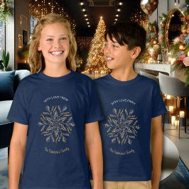 Dark Blue & Gold Midnight Sparkle Stars New Year  T Shirt