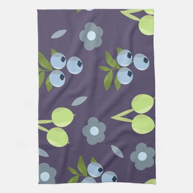 Dark Botanical Kitchen Towel Kökshandduk (Vertikal)
