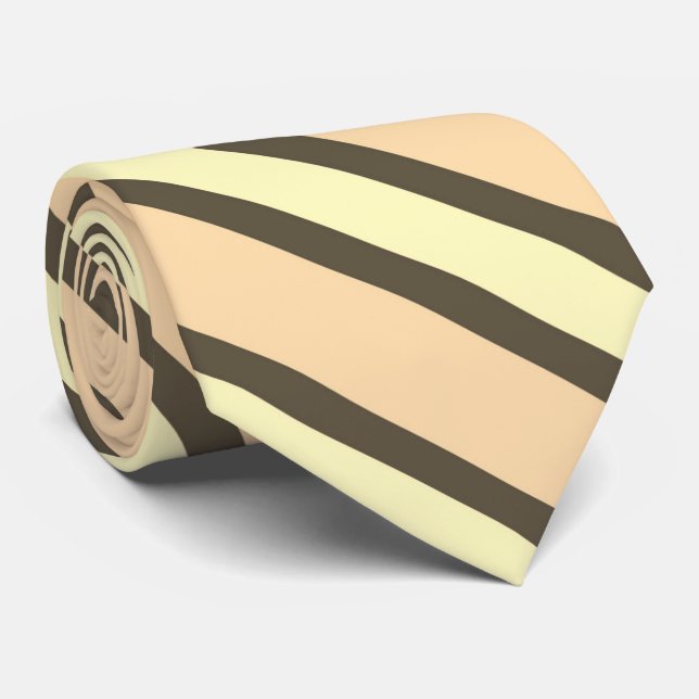 Dark Brown , Pale Orange And Yellow Stripes Slips (Rullad)