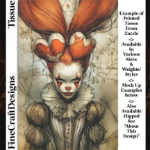 Dark Circus Queen Hearts Harlequin DZ2L Decoupage