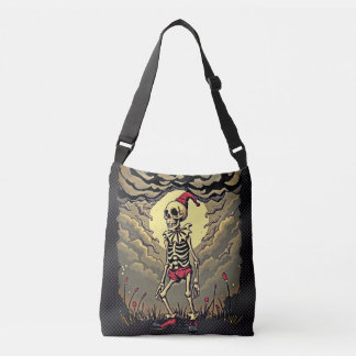 Dark Clown Skeleton Crossbody Bag Axelväska