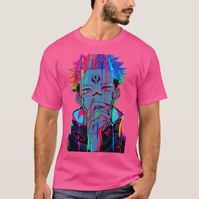 Dark Cursed Silhouette with Rainbow Accents girl T Shirt (Framsida)