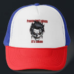 Dark Dominance Keps<br><div class="desc">A dark and bold skull design paired with a powerful quote: “Power isn’t given,  it’s taken.” Ideal for rebels,  gamers,  or anyone who lives on the edge. Embrace your inner force</div>