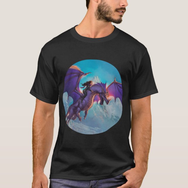 Dark Dragon School Shirt T Shirt (Framsida)