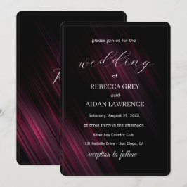 Dark Elegant Wedding Invitation Design Inbjudningar