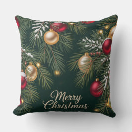 Dark Emerald Pattern Kudde