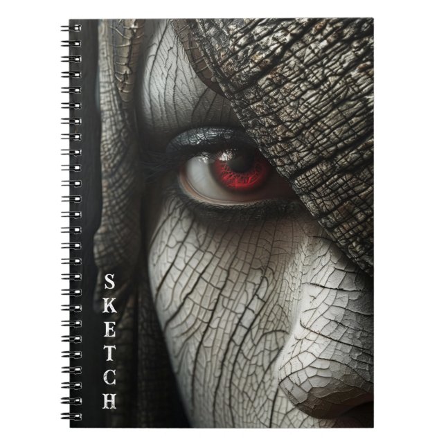 Dark Fantasy Sketchbook Spiral Notebook Anteckningsbok (Framsidan)
