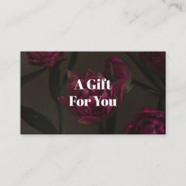 Dark floral aesthetic rabattkort