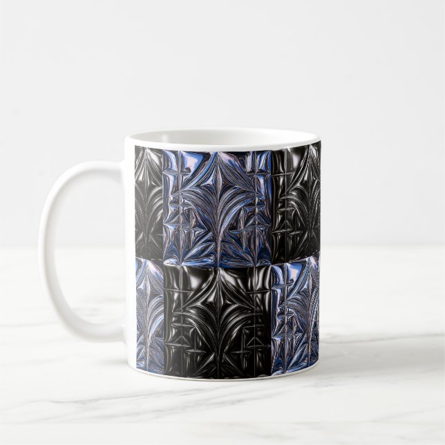 Dark Geometric Mug" Kaffemugg (Vänster)