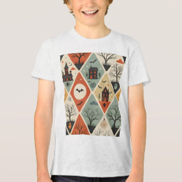 Dark ghost pattern t shirt