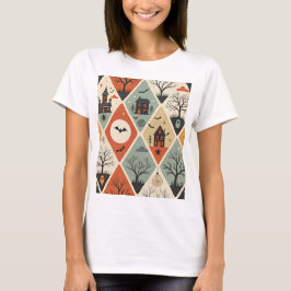 Dark ghost pattern t shirt