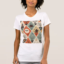 Dark ghost pattern t shirt