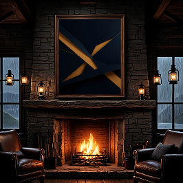 Dark Gold Luxury Canvastryck