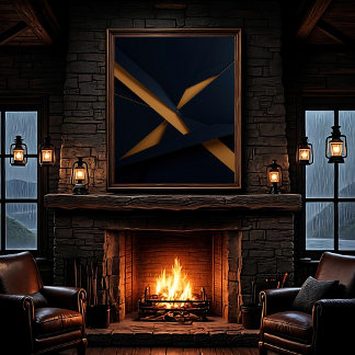 Dark Gold Luxury Canvastryck