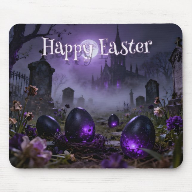 Dark Gothic Easter Scene with Glowing Eggs Musmatta (Framsidan)