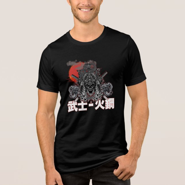 Dark Gothic & Japanese Mythology Apparel T Shirt (Framsida)