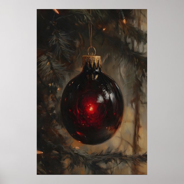 Dark Gothic Soul Ornament Gothic Christmas Tree Poster (Framsidan)