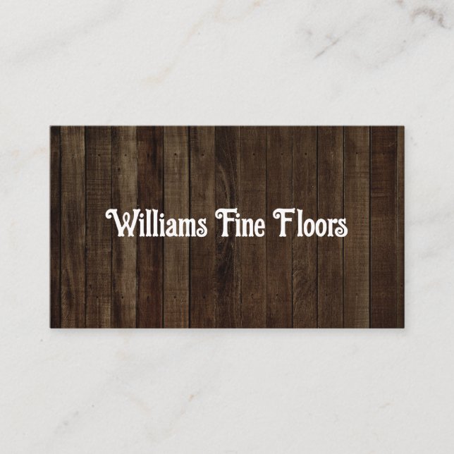 DARK GRAIN BUSINESS CARD VISITKORT (Framsida)