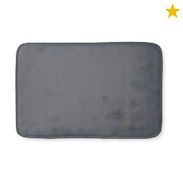 Dark Gray Monogram Watercolor Geometric Pattern Badrumsmatta