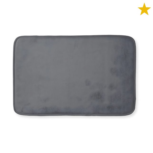 Dark Gray Monogram Watercolor Geometric Pattern  Badrumsmatta (Skapare uppladdad)