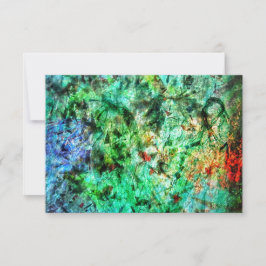 Dark green abstract invitation,Calm green abstract Inbjudningar