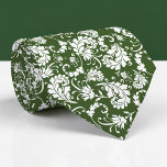 Dark Green Floral Pattern Custom Necktie Slips<br><div class="desc">This custom necktie features a sophisticated floral pattern, making it a stylish and unique accessory. It's perfect for adding a touch of personality to any outfit, whether it's for a special occasion or everyday wear. The high-quality fabric ensures a comfortable and long-lasting wear, and the custom design allows you to...</div>