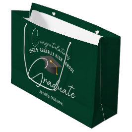 Dark Green Graduate Customized Graduation Party