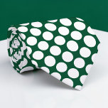 Dark Green Jumbo Polka Dots Custom Necktie Slips<br><div class="desc">Make a bold statement with this custom necktie featuring vibrant jumbo polka dots. Perfect for adding a touch of playful elegance to any outfit, this necktie is a unique and eye-catching accessory that’s sure to turn heads. Whether you’re dressing up for a special occasion or adding some personality to your...</div>
