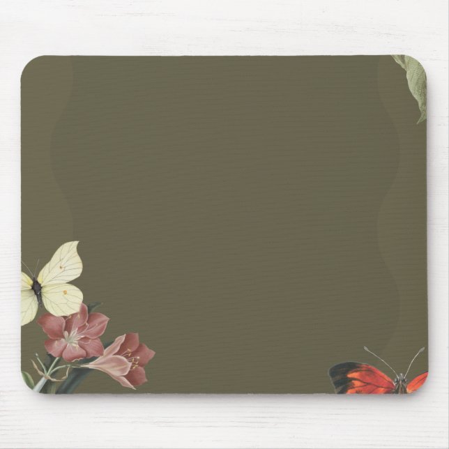 Dark Green Simple Mouse Pad Musmatta (Framsidan)