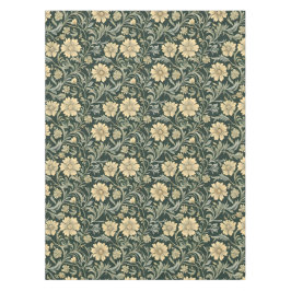 Dark green stylized yellow flowers  pattern 