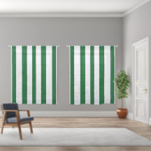 Dark Green White Vertical Stripes