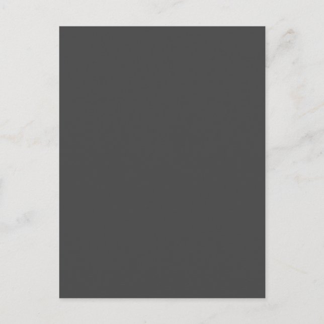 Dark Grey #434343, Friar Grey Helg Vykort (Framsida)