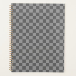 Dark Grey Gray Checkered Checkerboard
