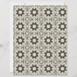 Dark Grey Stars on cream scrapbooking paper 