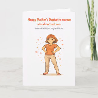 Dark Humor Mother's Day Card – Didn't Sell Me Kort