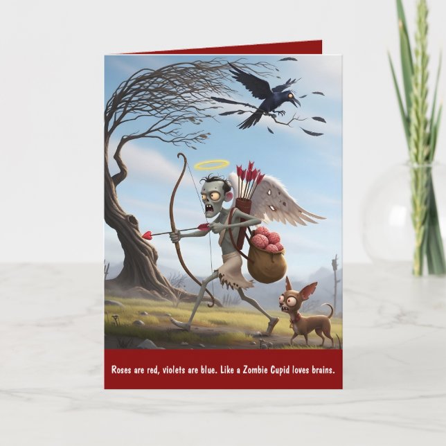 Dark Humour Valentine's Day Helgkort (Framsida)