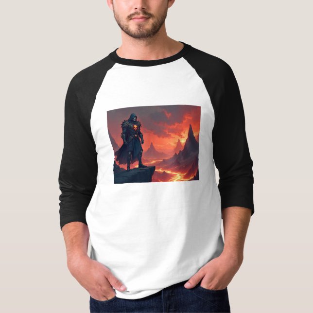 Dark Knight of Flame T Shirt (Framsida)