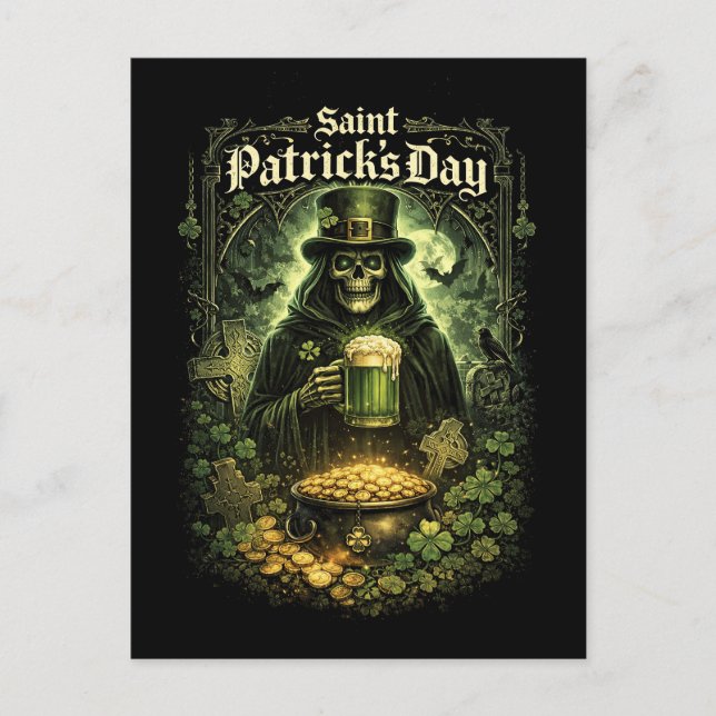 Dark Luck of Saint Patrick Vykort (Framsida)