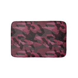 Dark Mauve Camo abstract Badrumsmatta