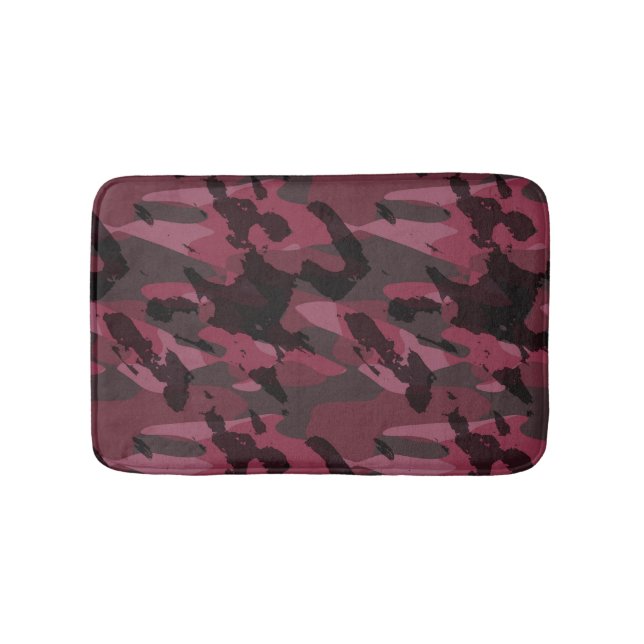 Dark Mauve Camo abstract Badrumsmatta (Framsidan)