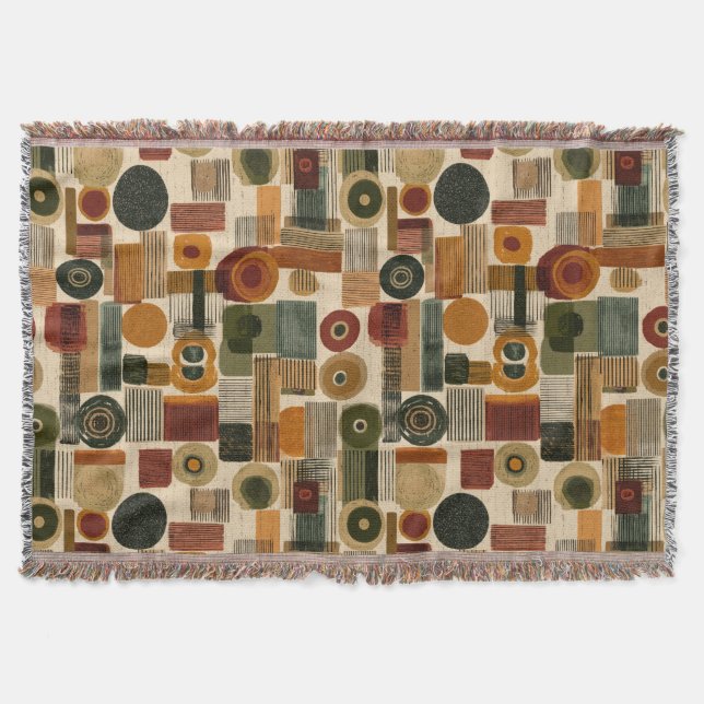 Dark Mid Century Geometric Pattern (2) Filt (Framsidan)